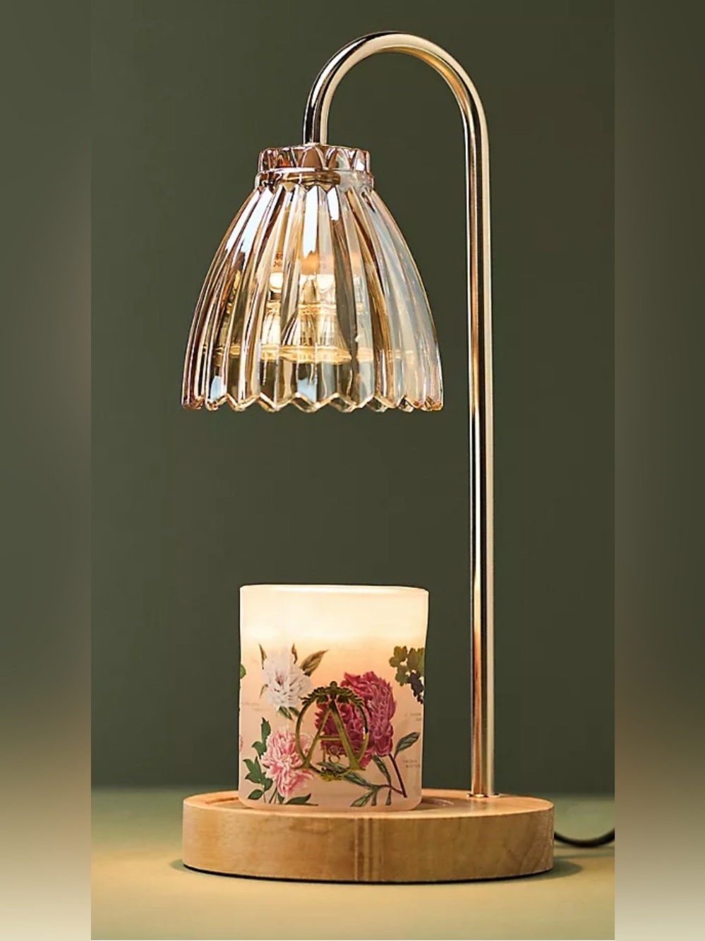 Anthropologie Le Pearl Candle Warmer Lamp